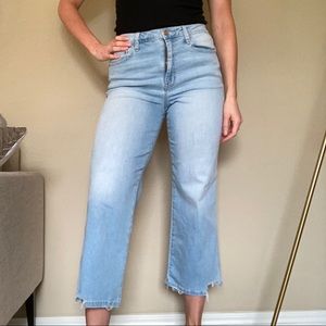Ella Moss cropped wide leg jeans